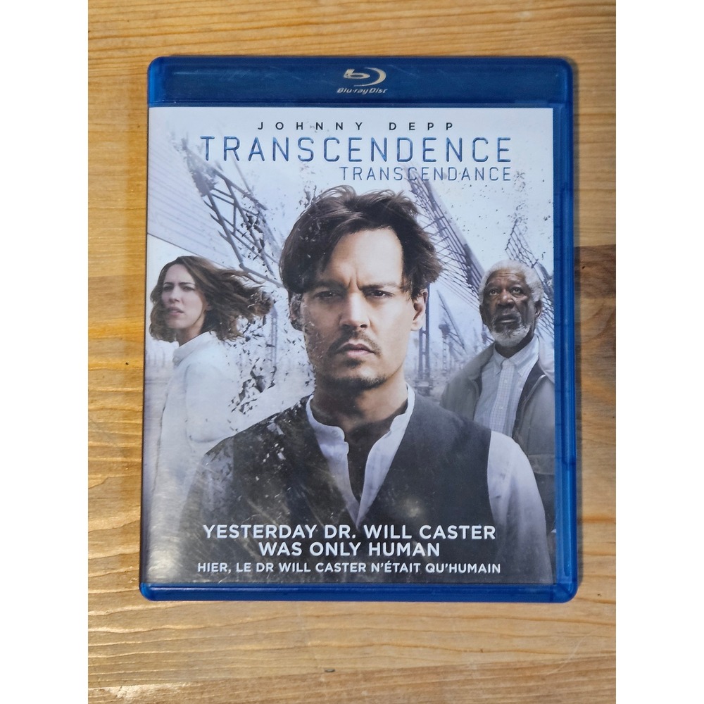 Transcendence Blu-ray DVD Johnny Depp Morgan Freeman Sci-Fi Movie 2014